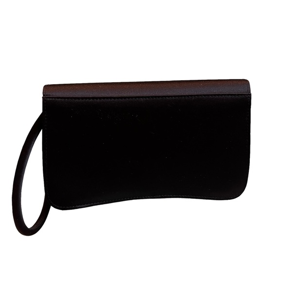 Carlo Felini Black Evening Clutch/ Wristlet - Picture 2 of 10